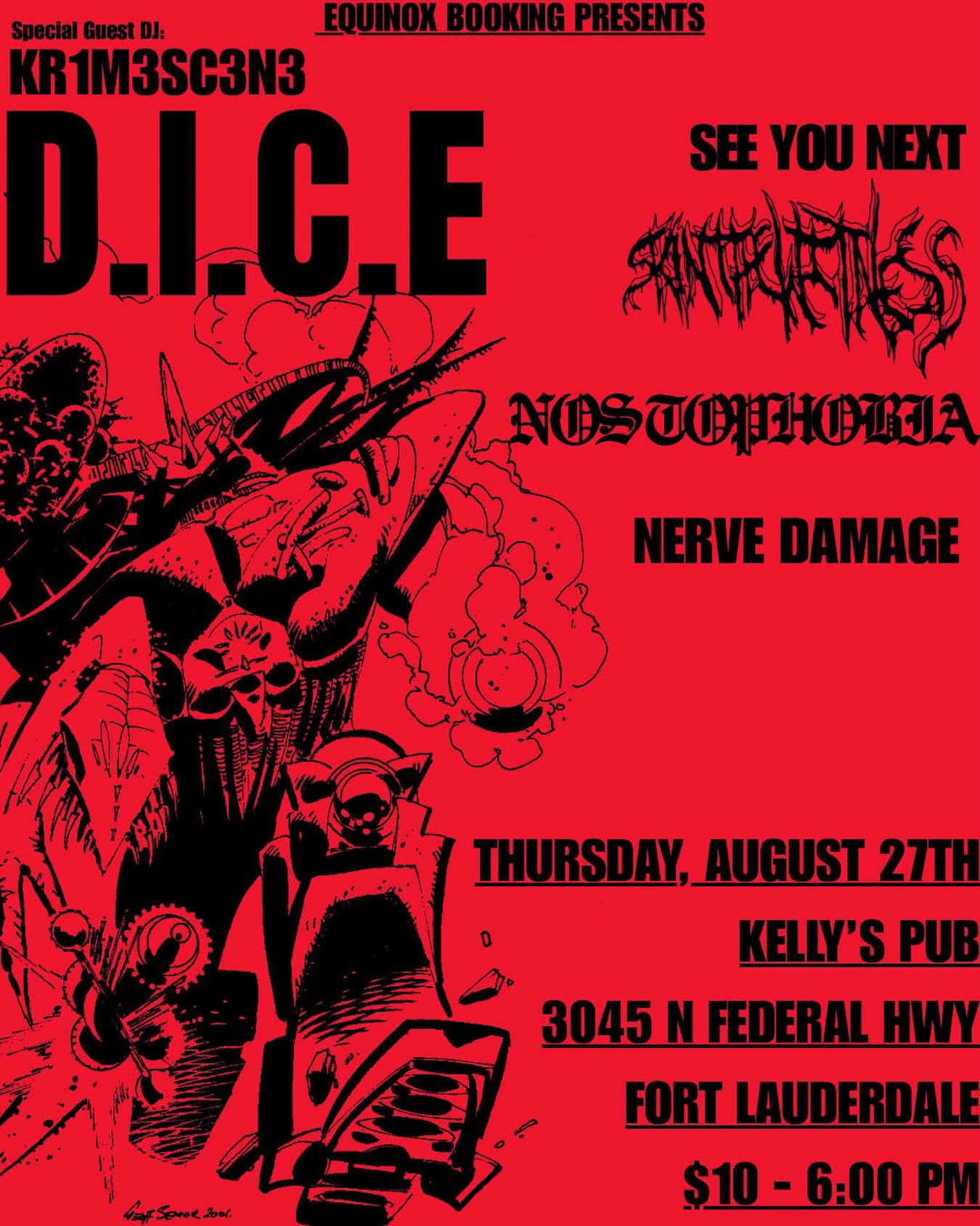 Flyer for D.I.C.E + See You Next +