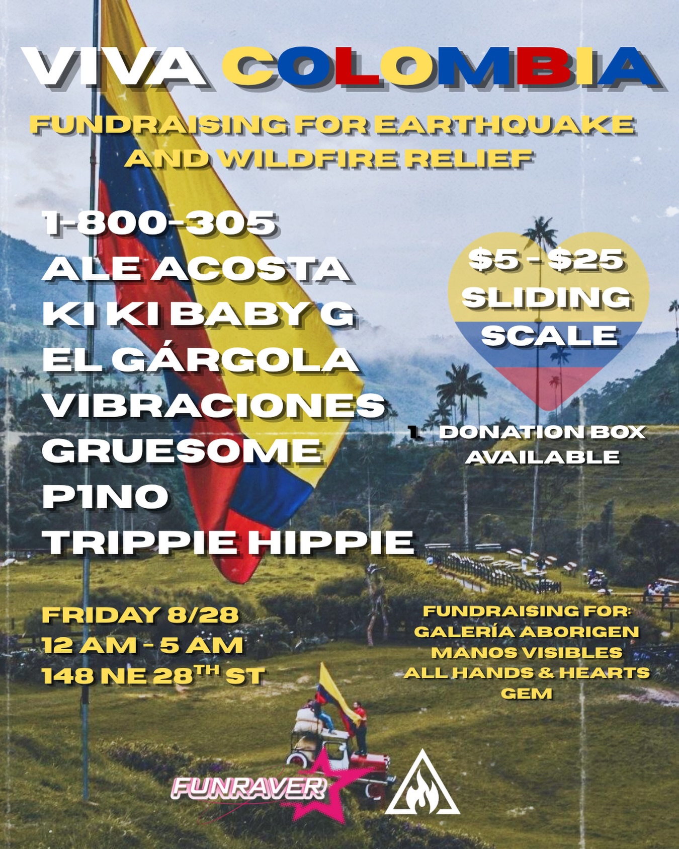 Flyer for Viva Colombia
