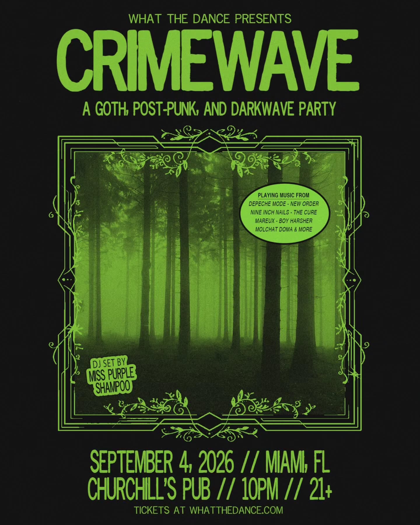 Flyer for CRIMEWAVE