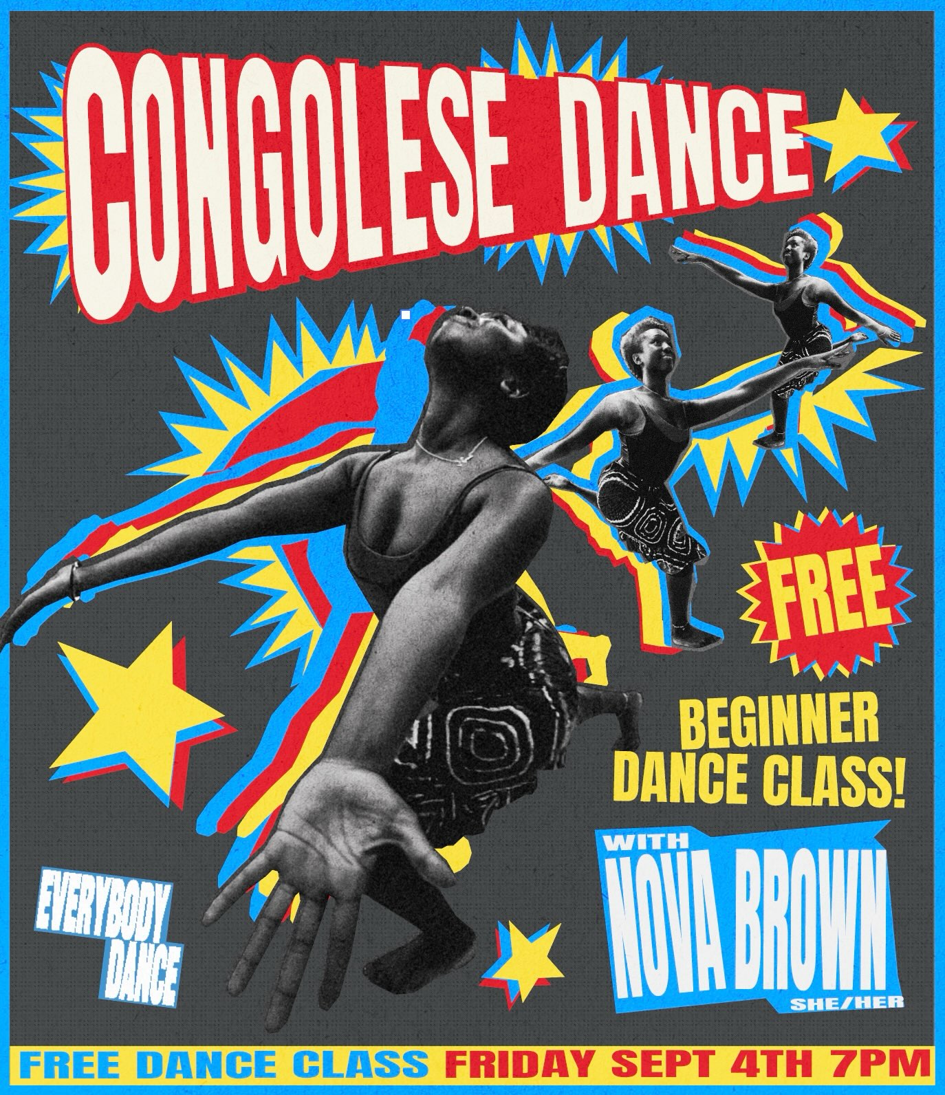 Flyer for Congolese Dance