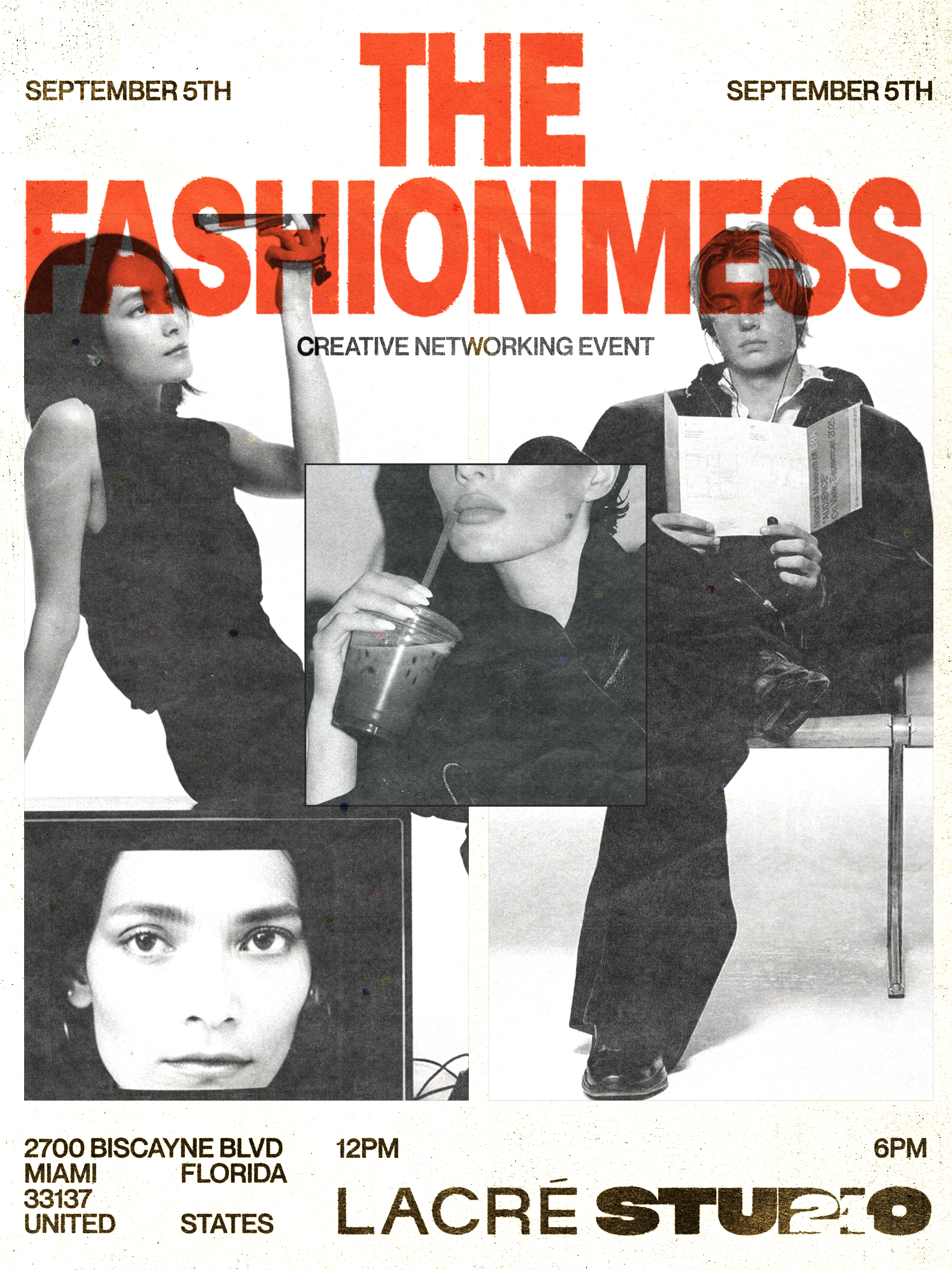 Flyer for The Fashion Mess
