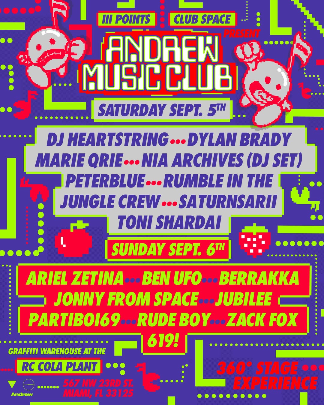 Flyer for Andrew Music Club