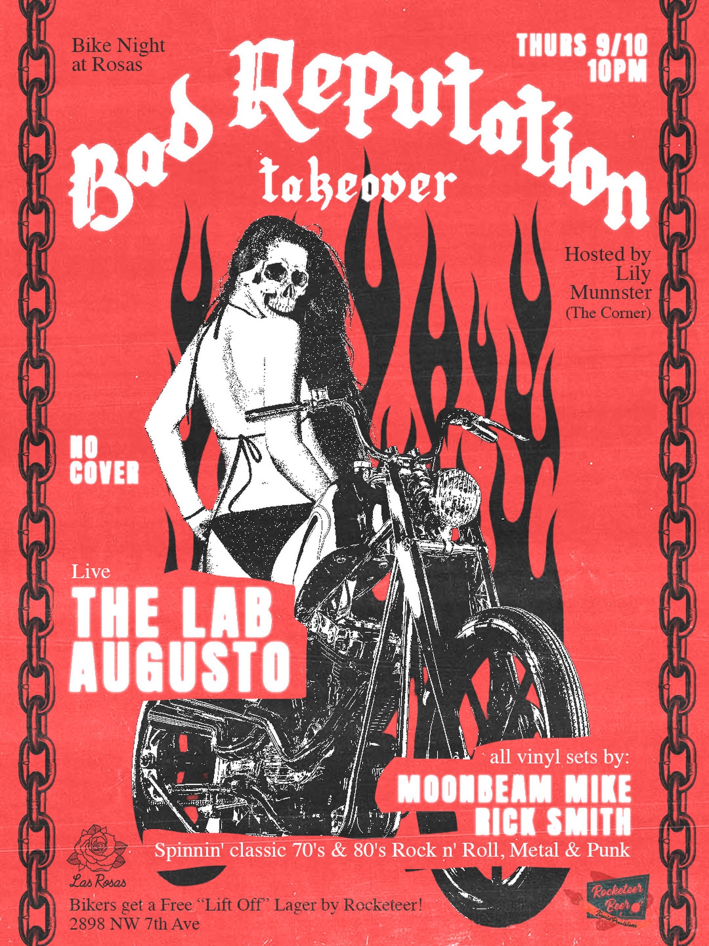 Flyer for Bad Reputation Takeover
