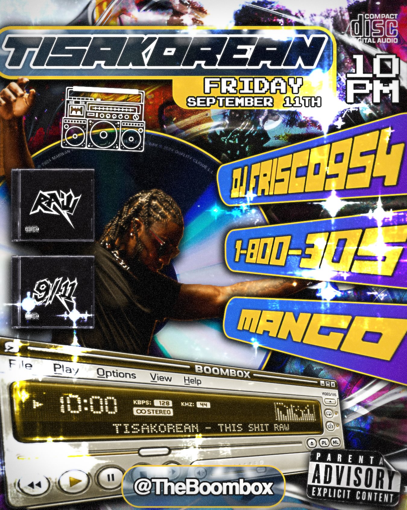 Flyer for TISAKOREAN Album Release Party