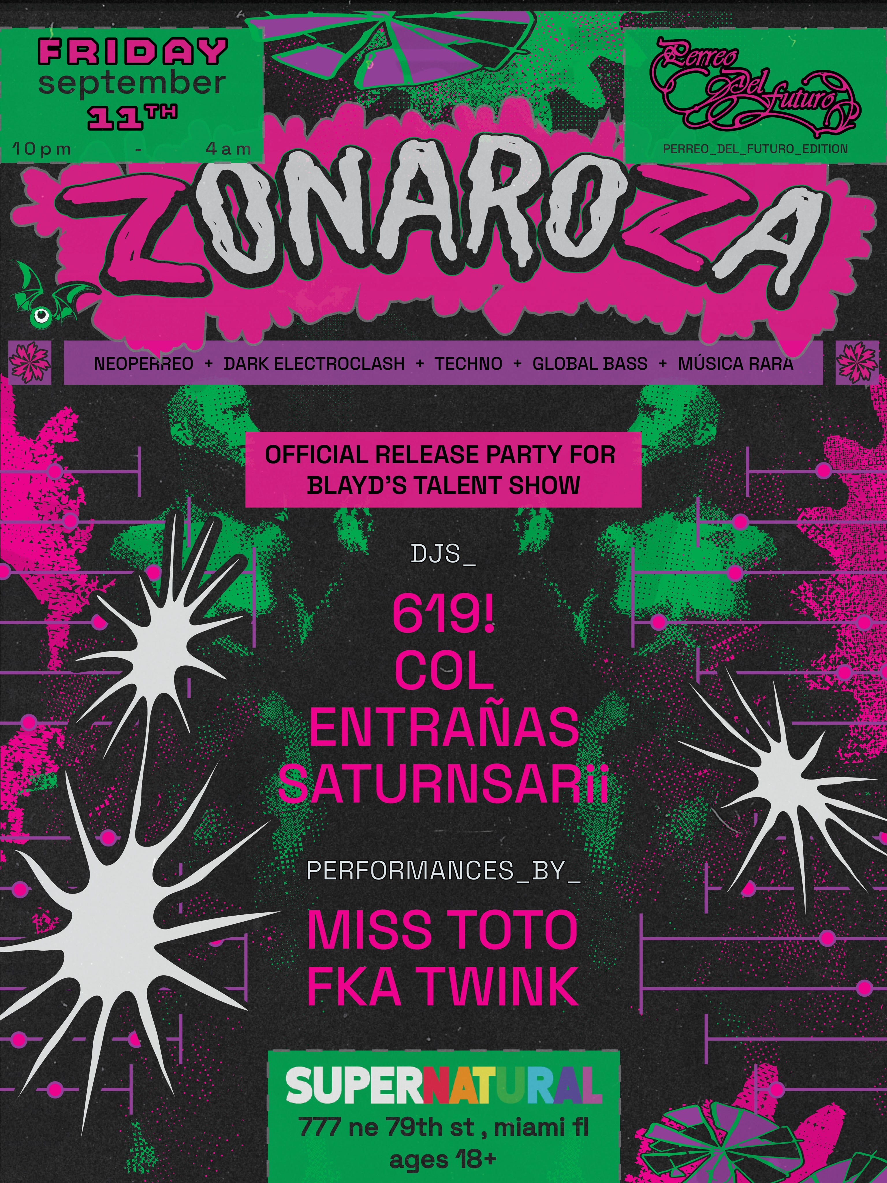Flyer for ZONAROZA: PDF edition