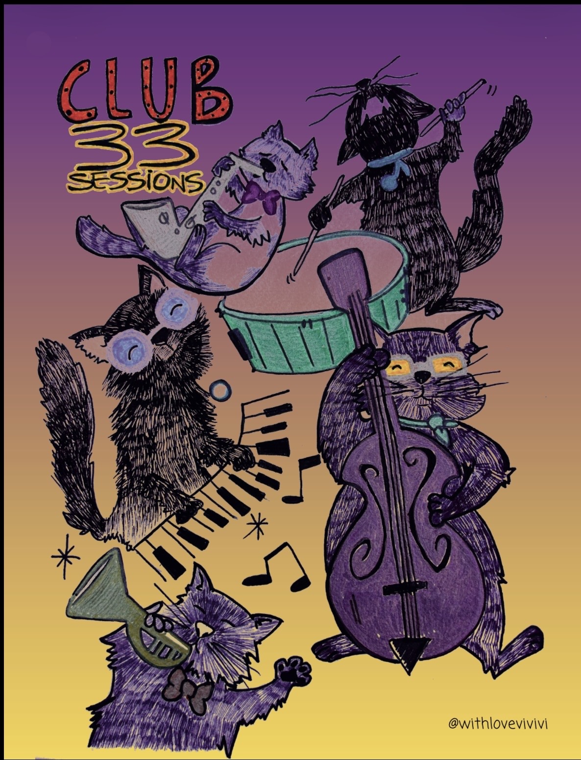 Flyer for Club 33: Listening Session