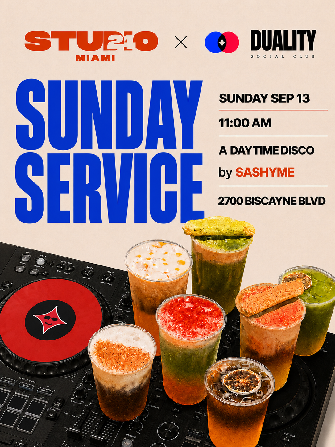 Flyer for SUNDAY SERVICE