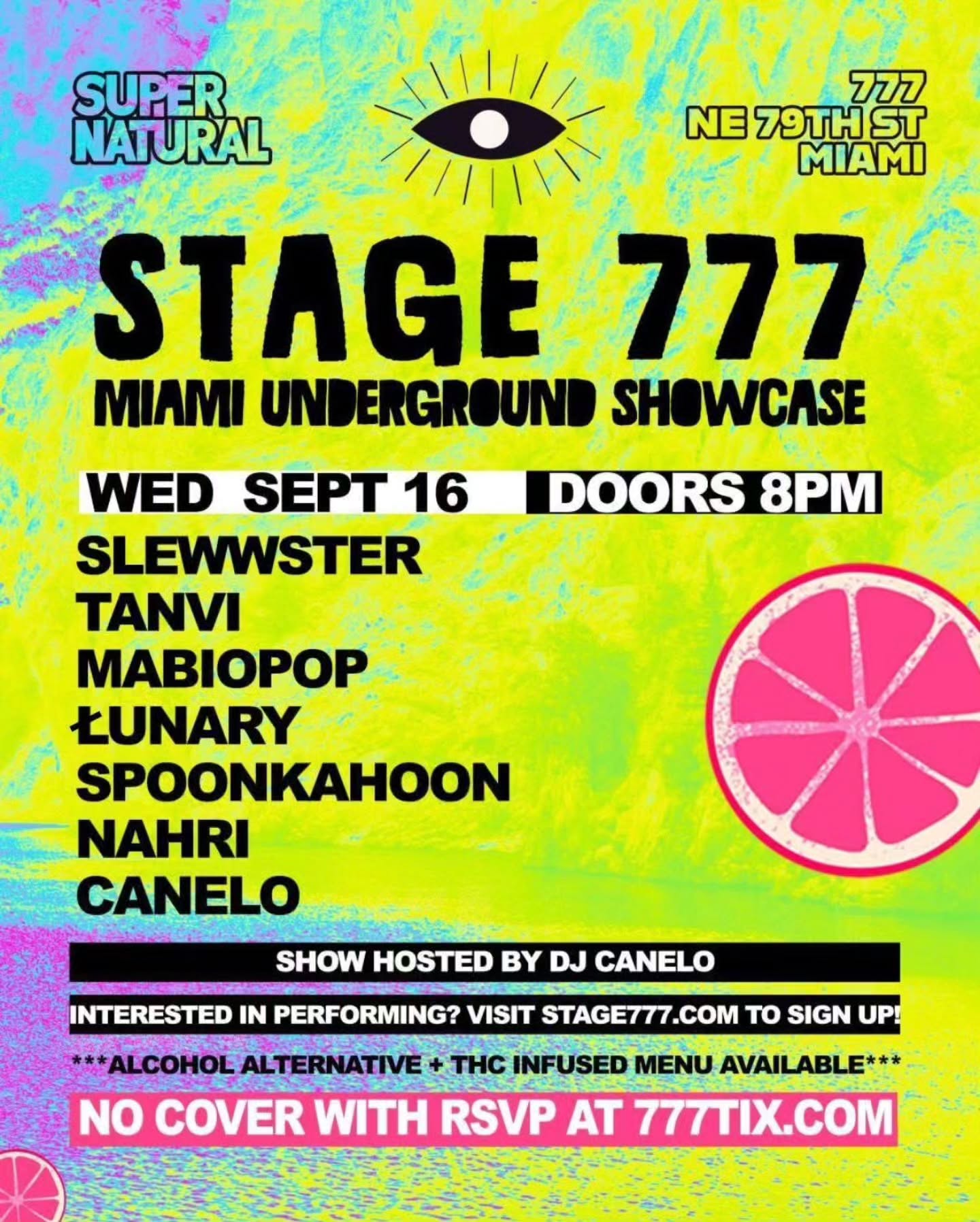 Flyer for STAGE 777