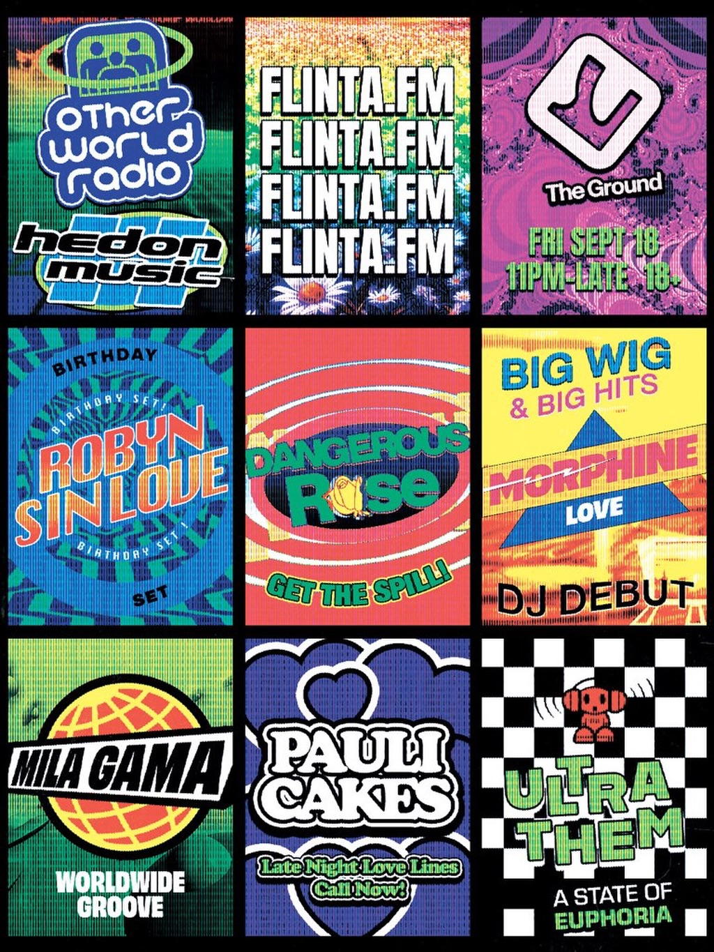Flyer for FLINTA.FM