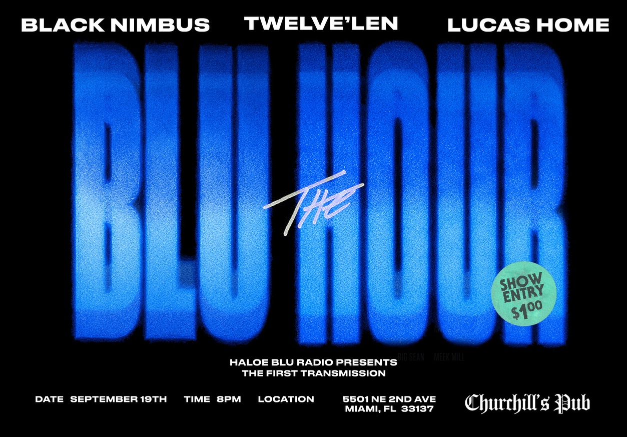 Flyer for The BLU HOUR