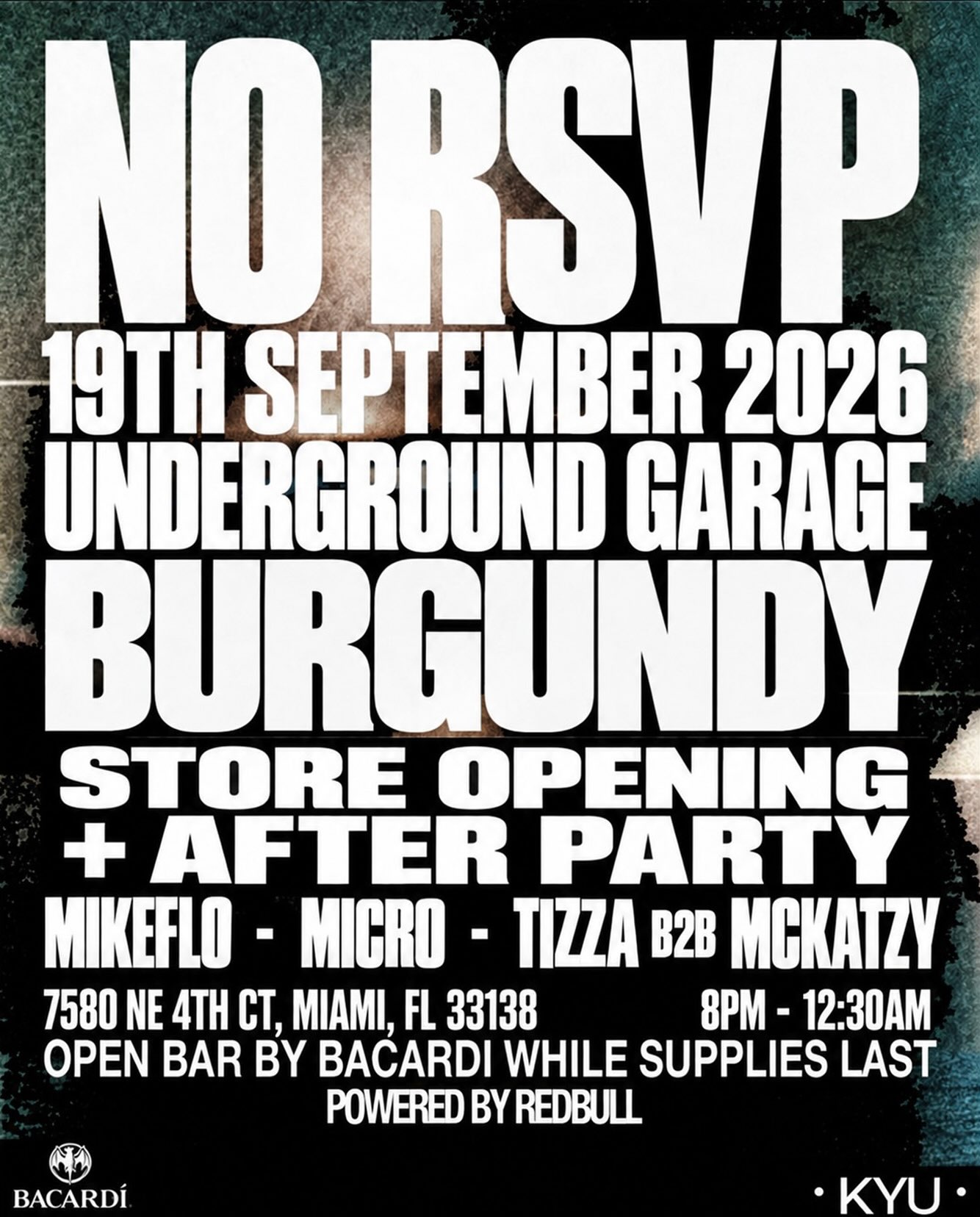 Flyer for NO RSVP