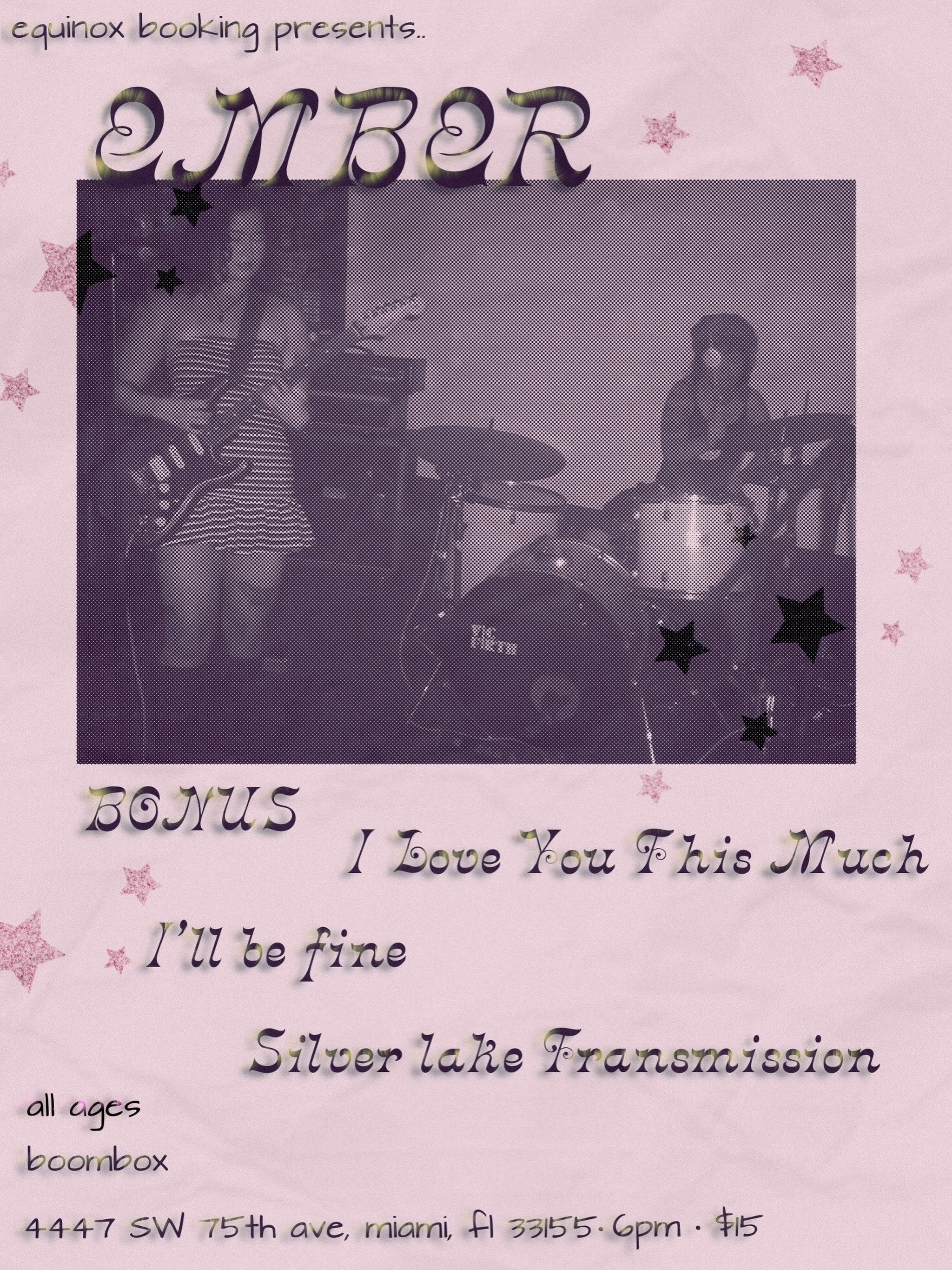 Flyer for Ember EP Release Gig