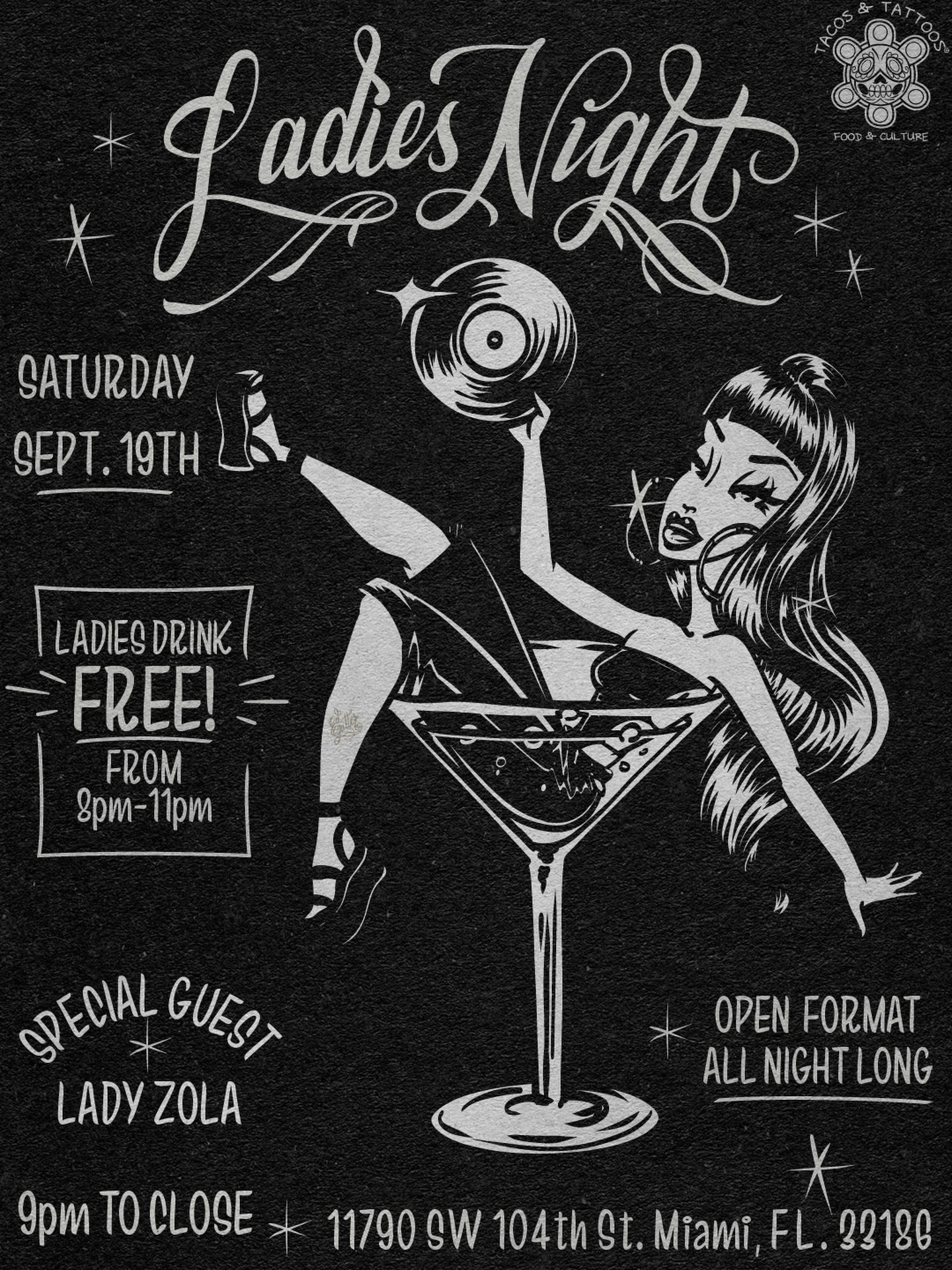 Flyer for Ladies Night