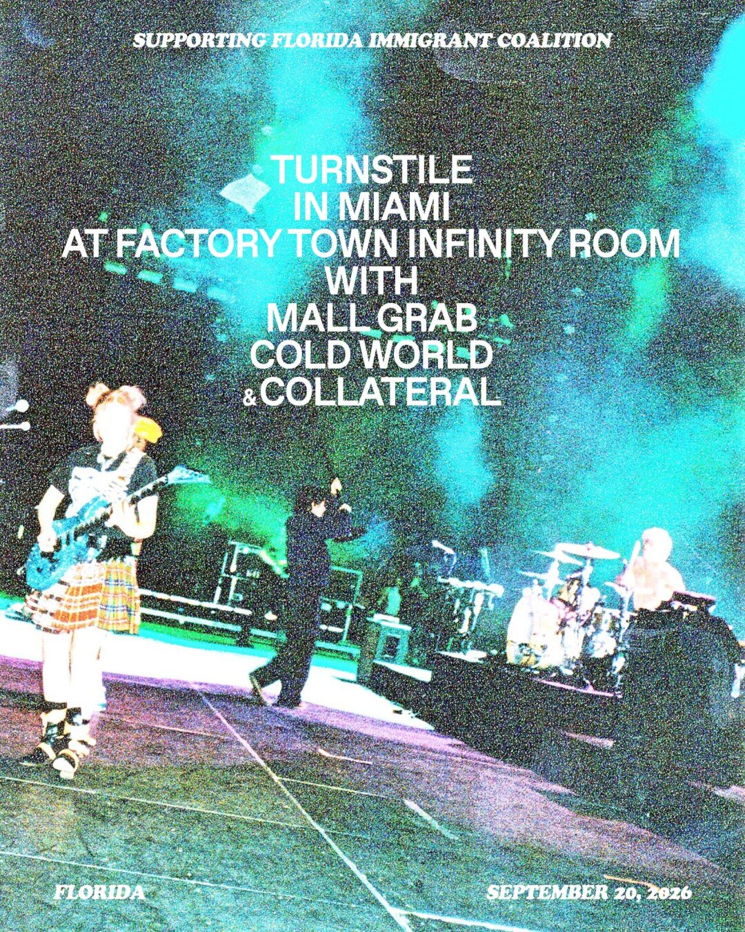 Flyer for Turnstile + Mall Grab +