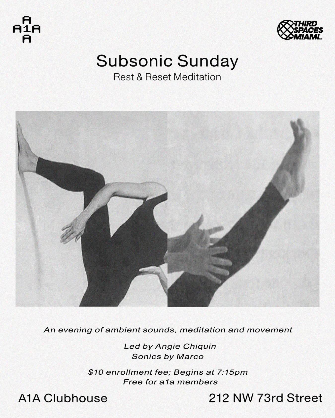 Flyer for Subsonic Sunday