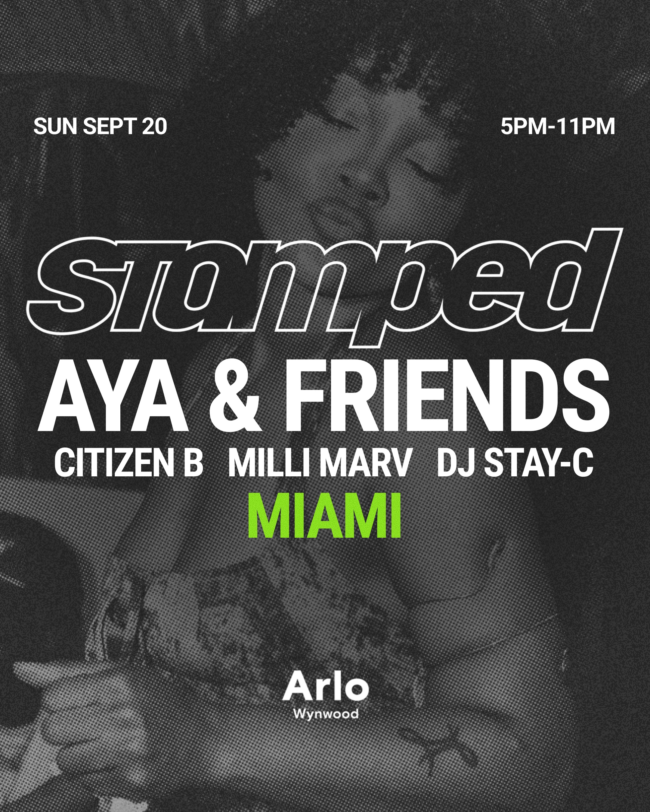Flyer for AYA & FRIENDS