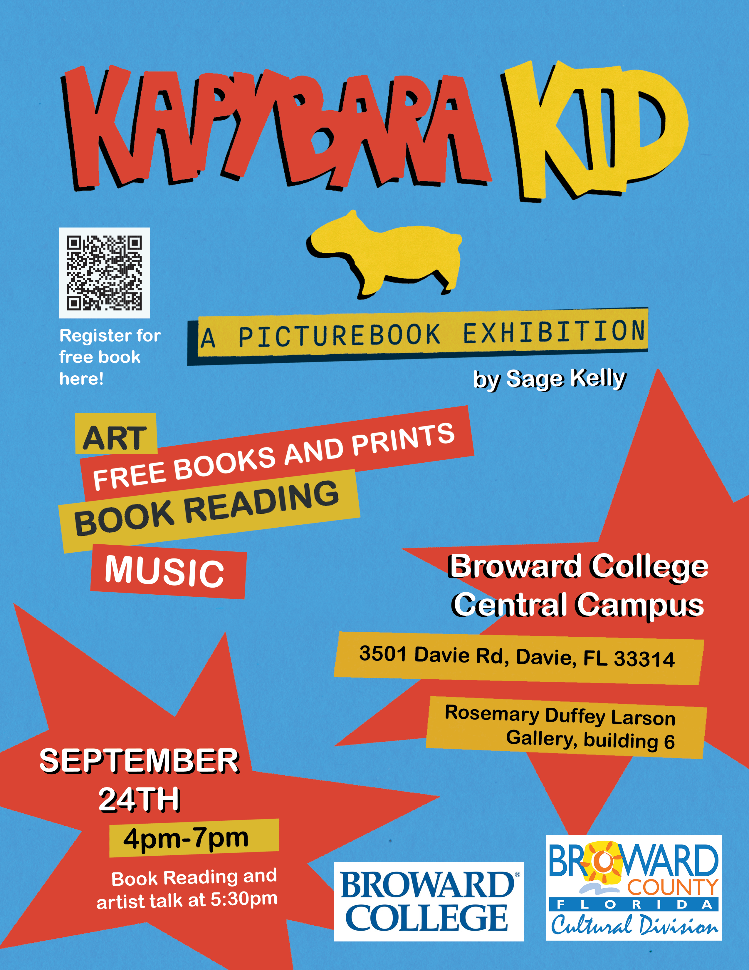 Flyer for Kapybara Kid: A Picturebook Exhibition