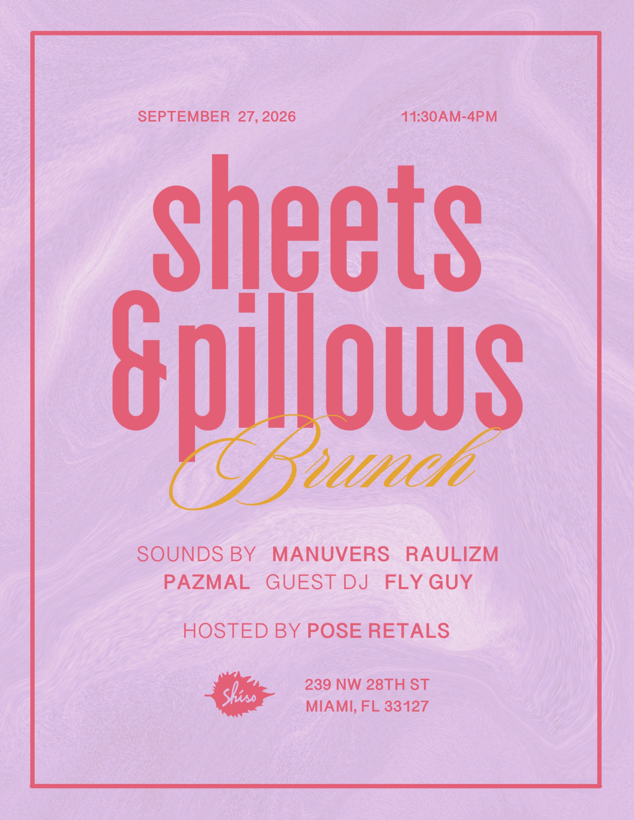 Flyer for R&B Brunch