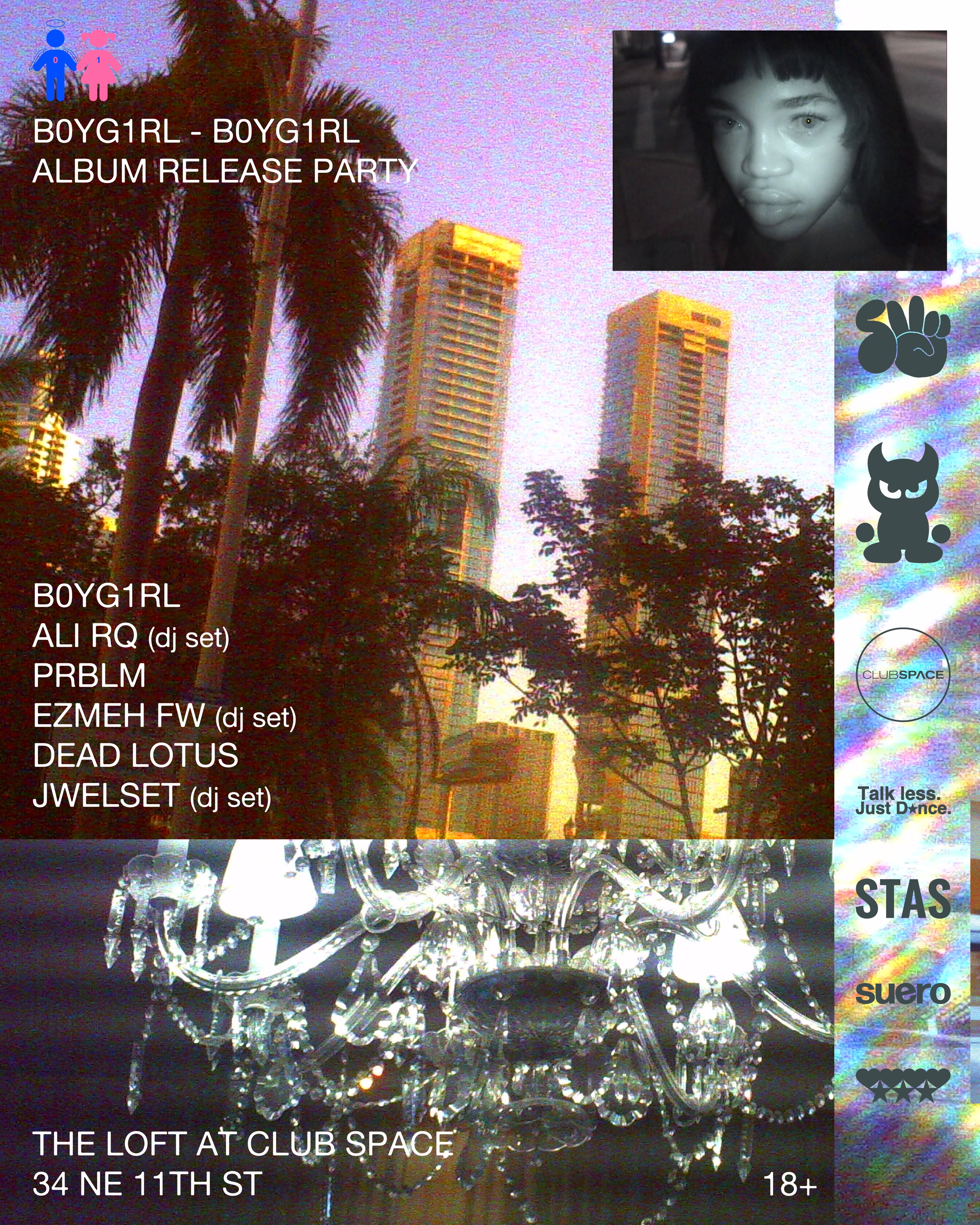 Flyer for B0YG1RL Album Release Party
