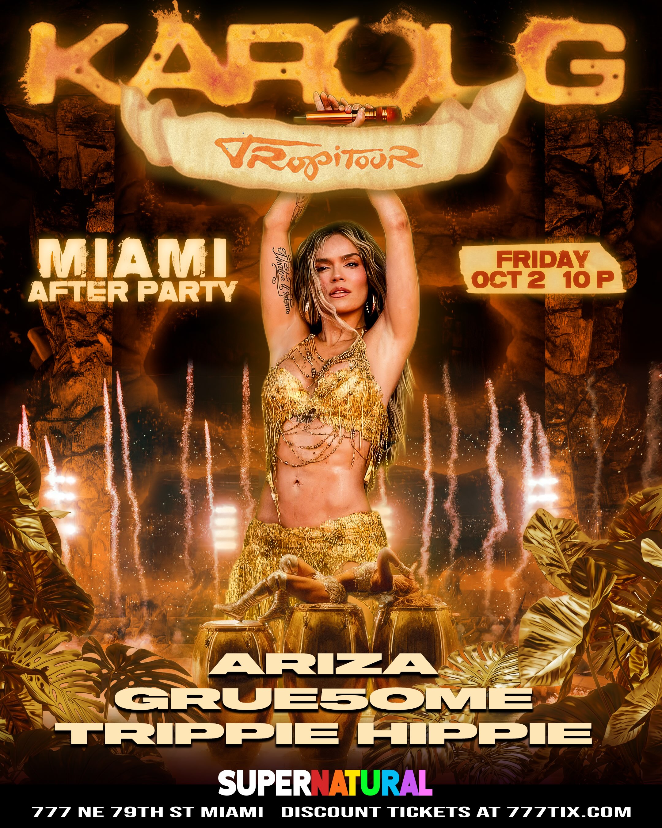 Flyer for Karol G TROPiTOUR