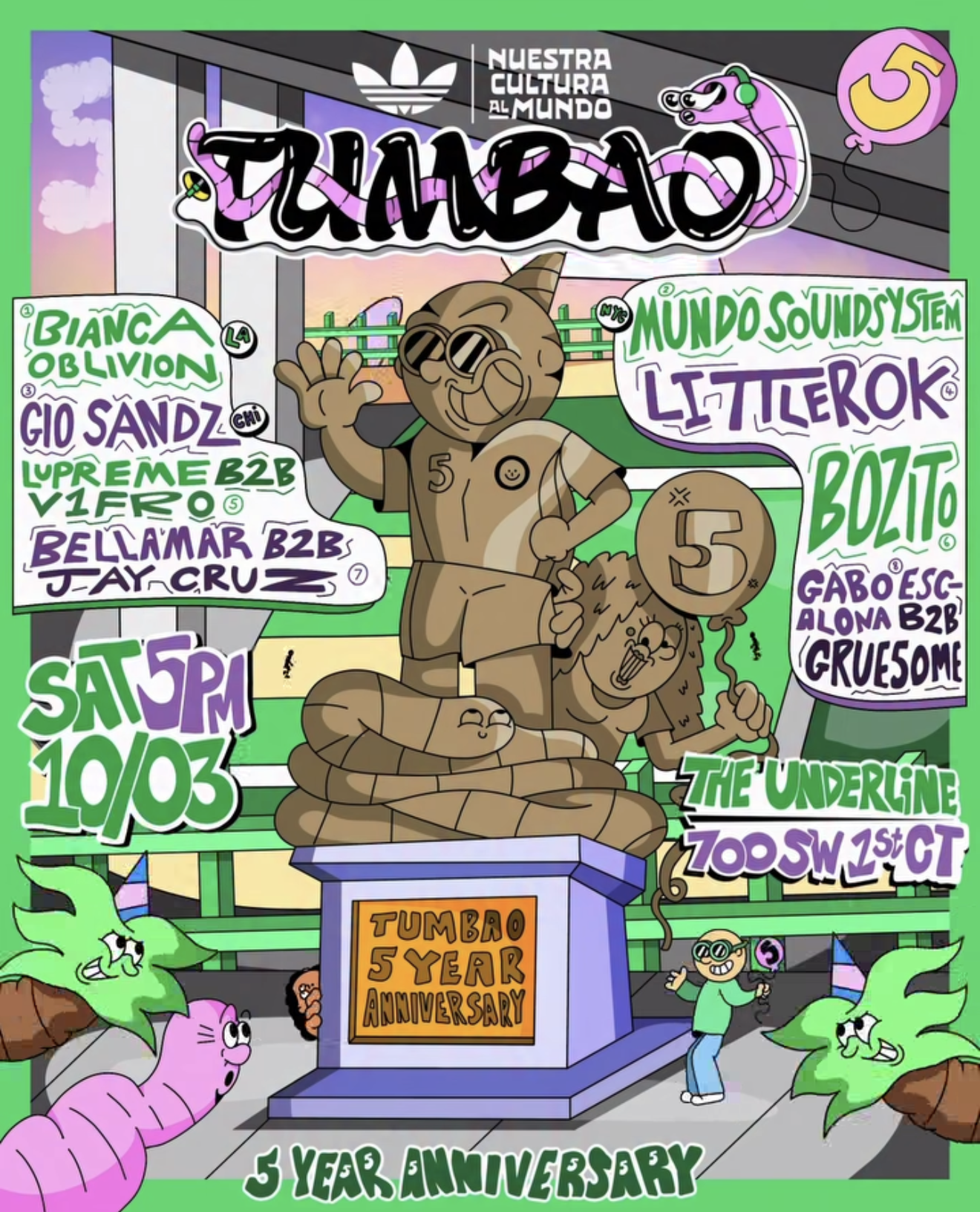 Flyer for 5 Years of TUMBAO