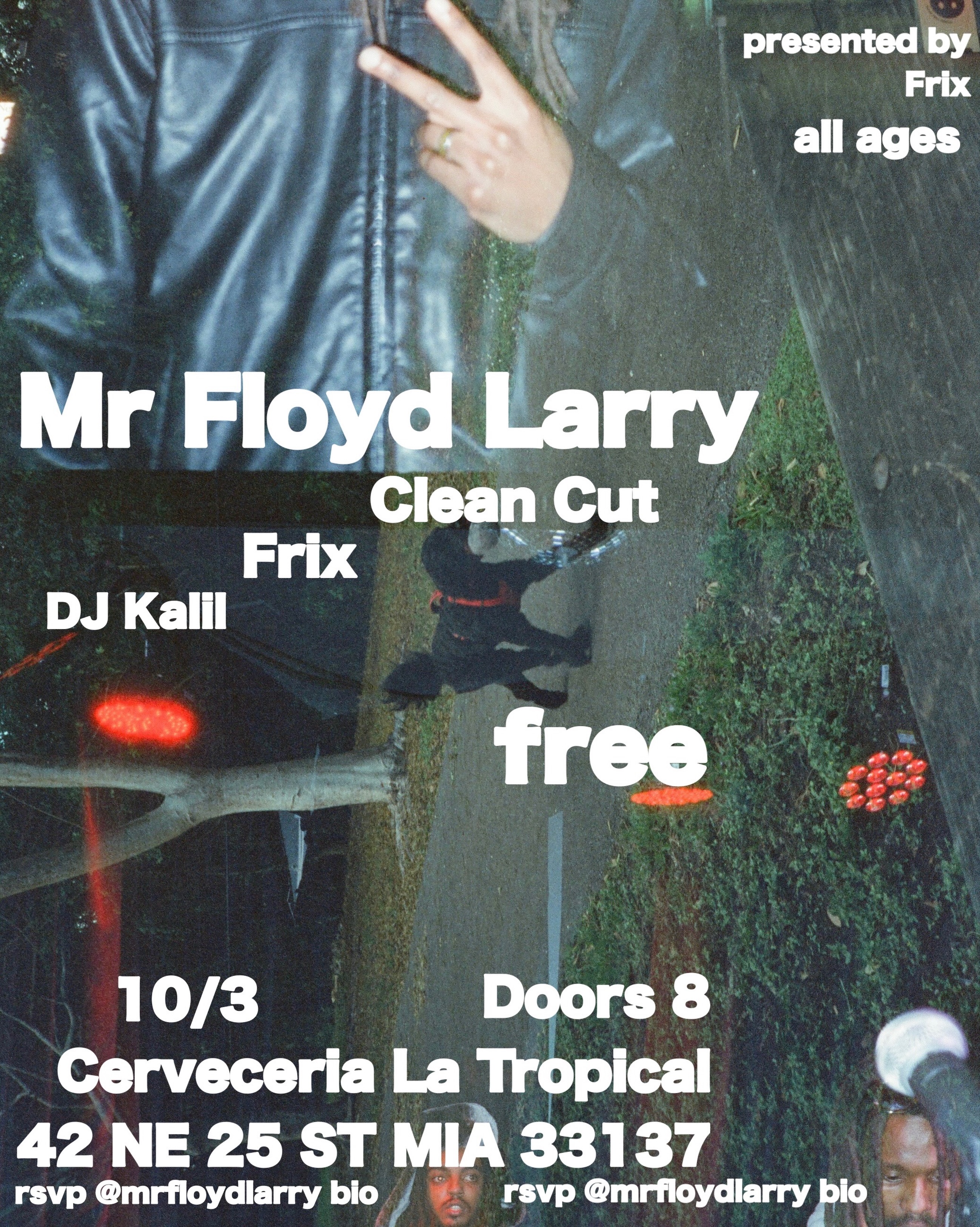 Flyer for Mr Floyd Larry + Clean Cut +