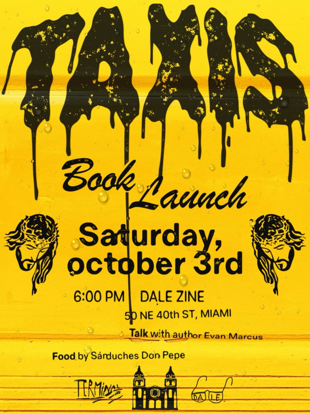 Flyer for TAXIS Book Launch