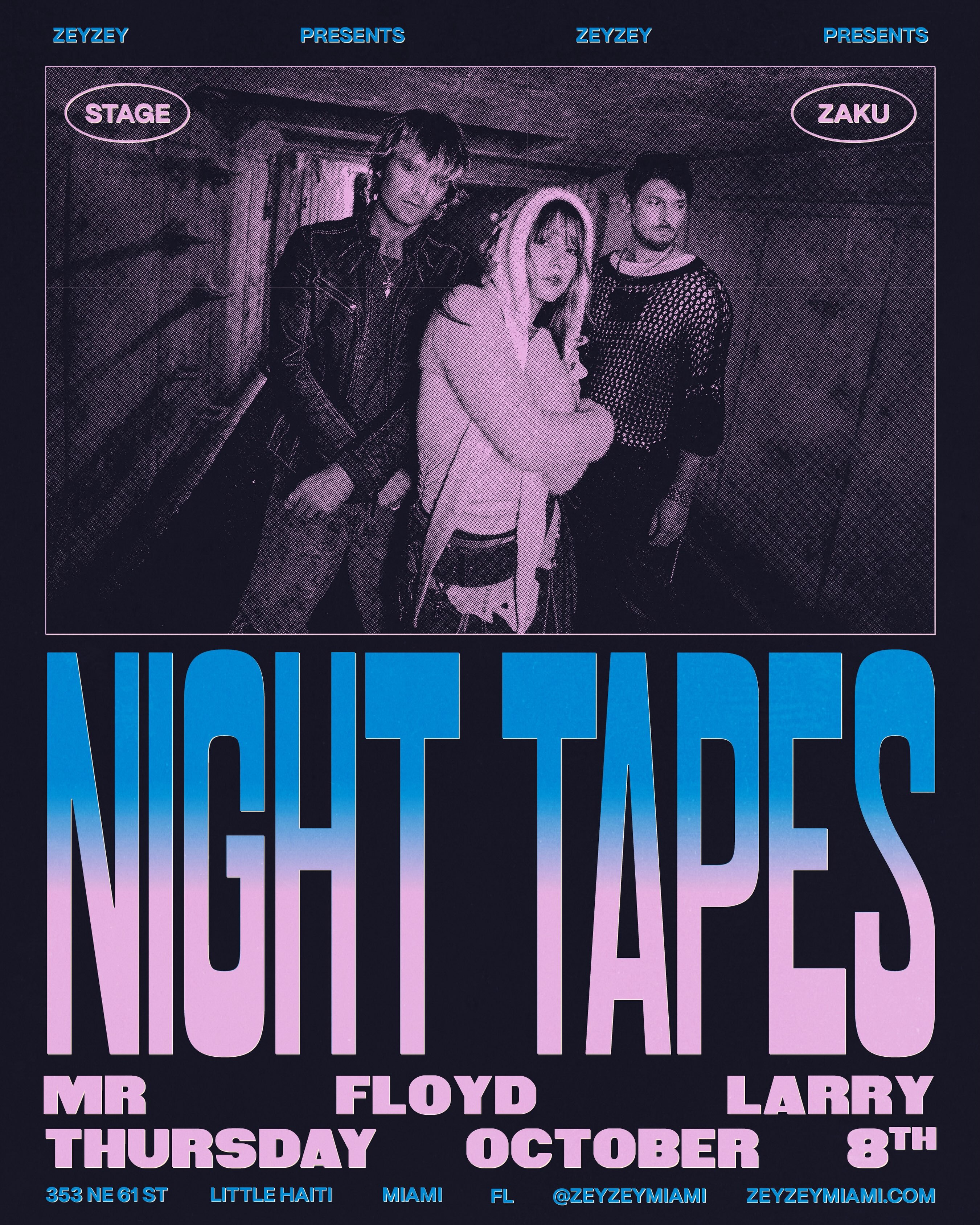 Flyer for Night Tapes