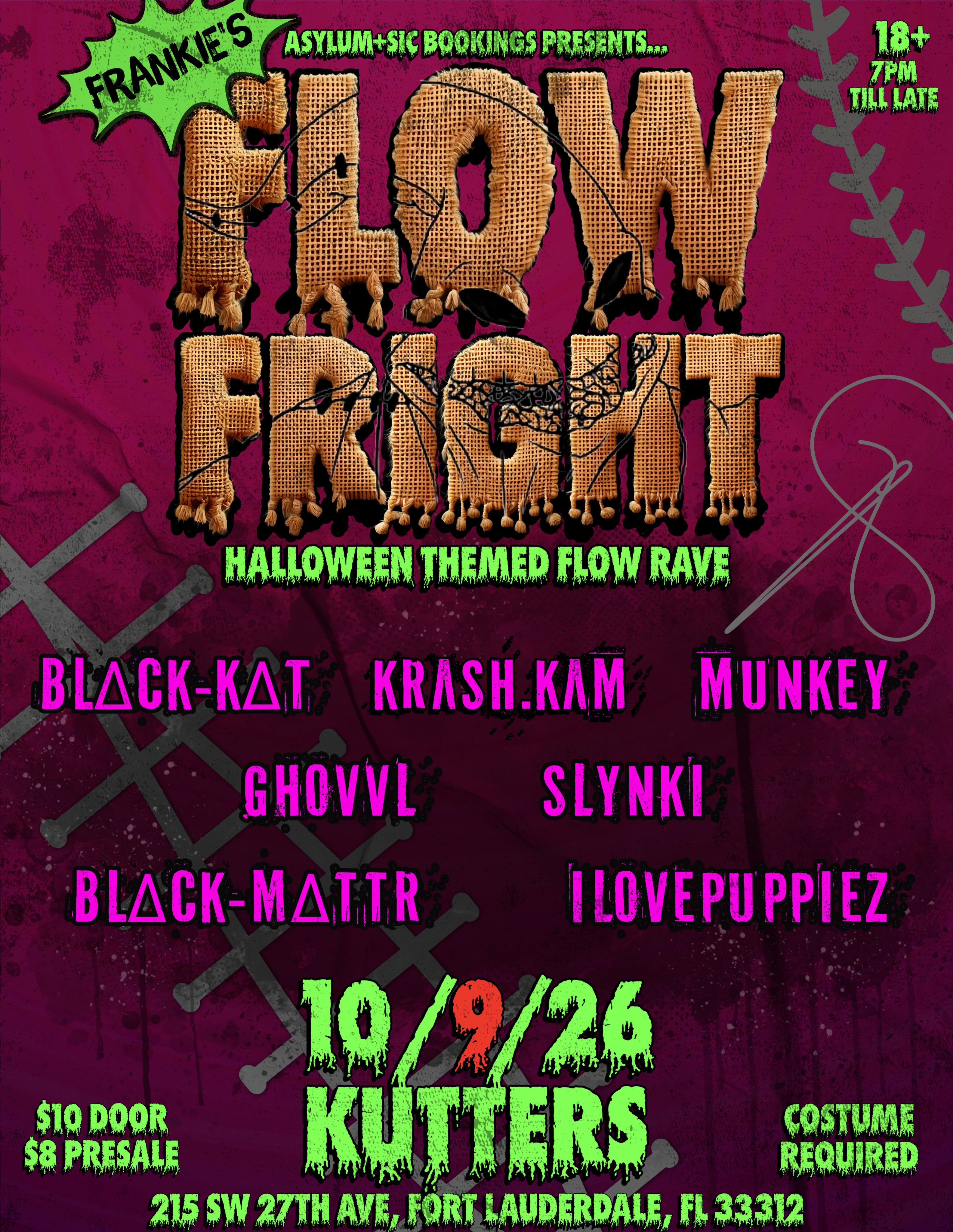 Flyer for Flow Fright