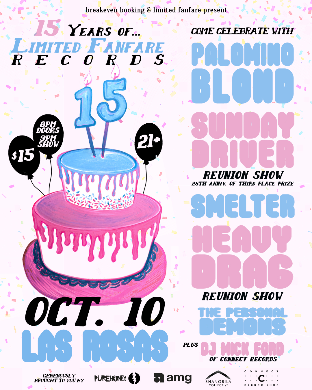 Flyer for Palomino Blond + Smelter +