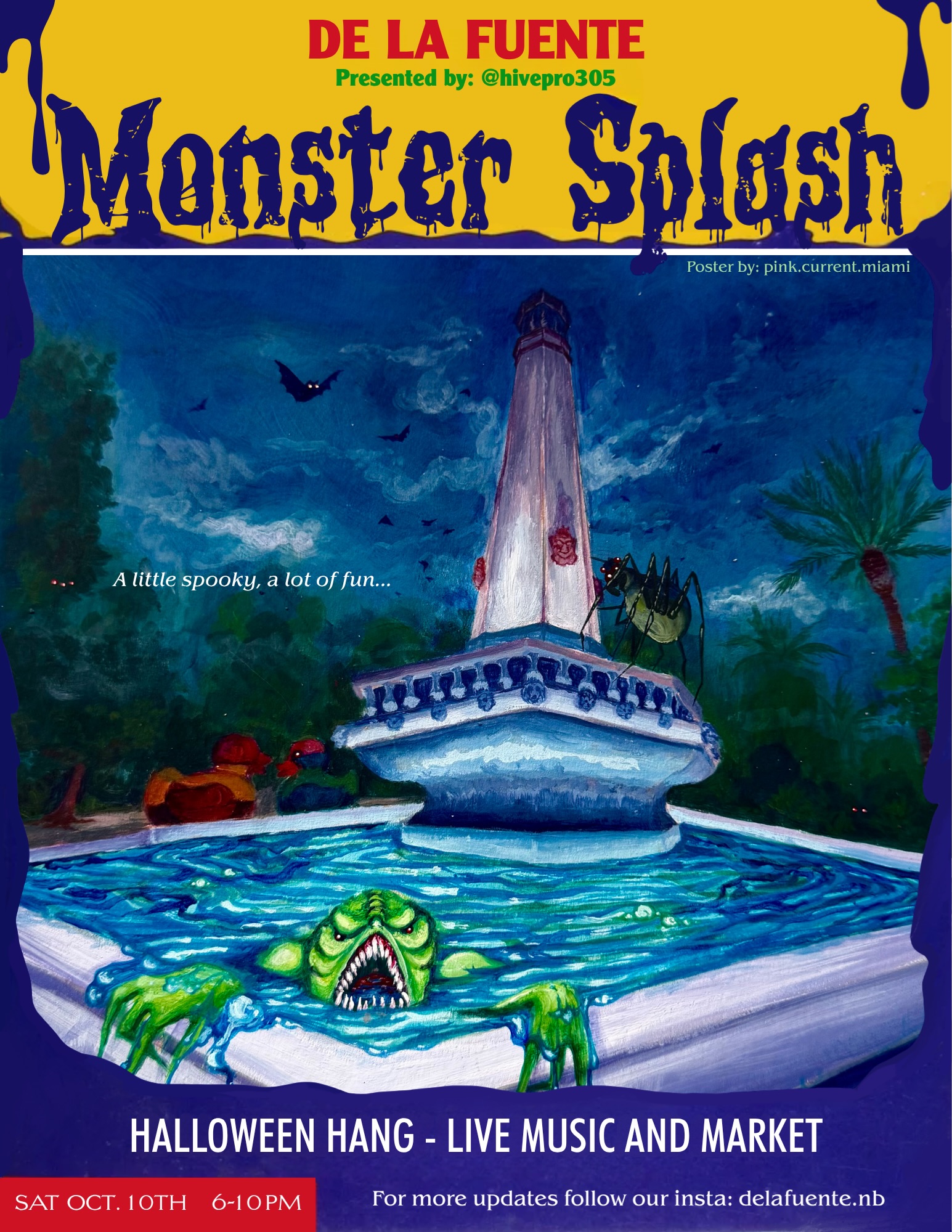 Flyer for Monster Splash
