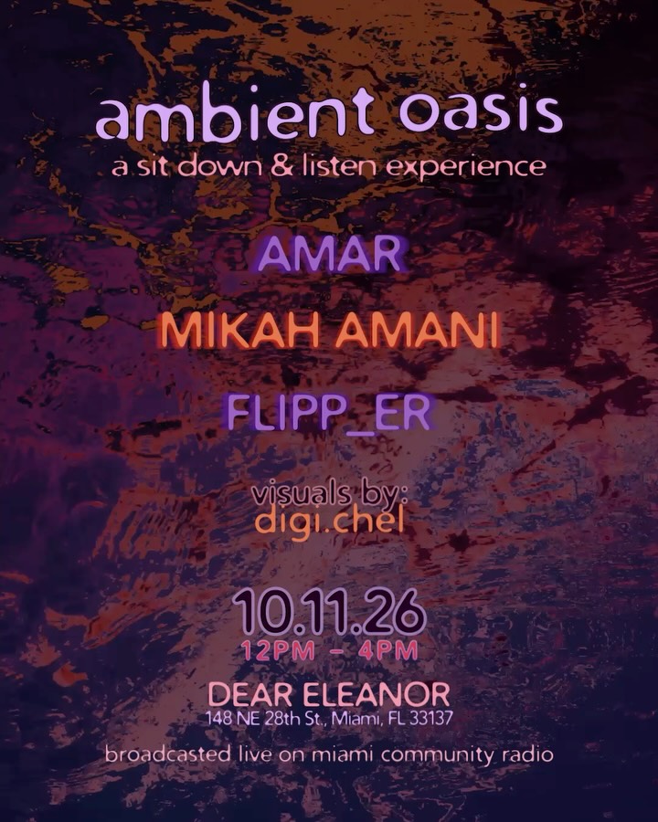 Flyer for Ambient Oasis