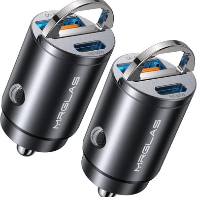 MRGLAS 2-Pack 90W USB C Car Charger
