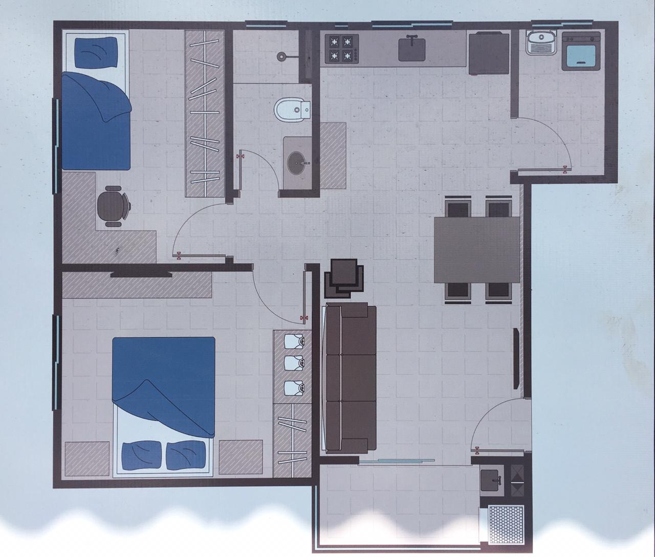 Apartamento – 2 dormitórios – Sacada c/ churrasqueira – Vagas cobertas – Vila Nova