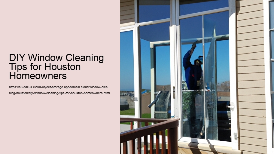 DIY Window Cleaning Tips for Houston Homeowners  