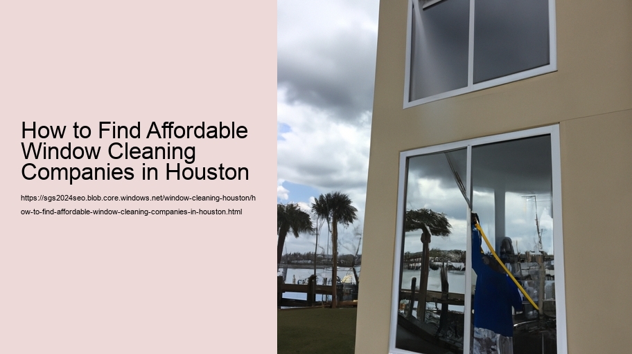 How to Find Affordable Window Cleaning Companies in Houston  