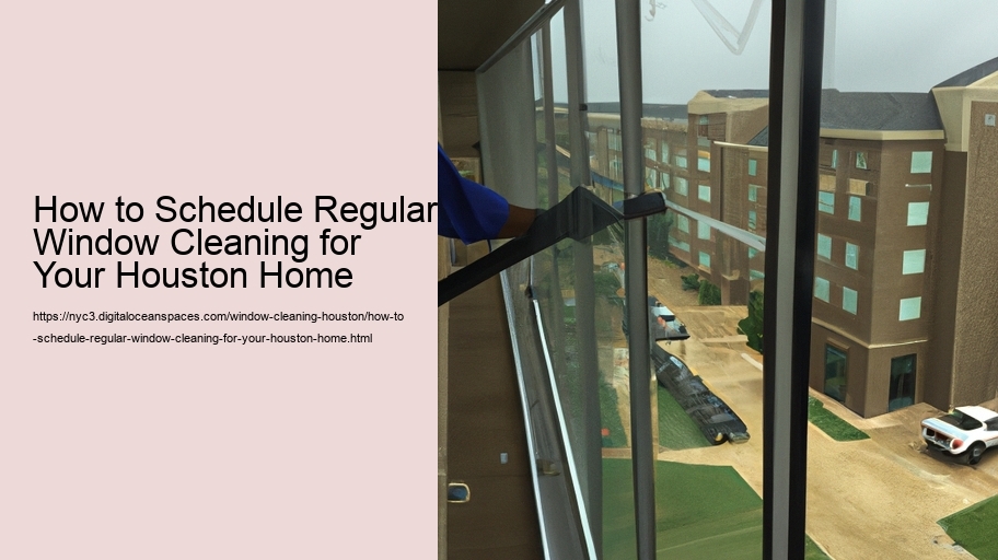 How to Schedule Regular Window Cleaning for Your Houston Home  