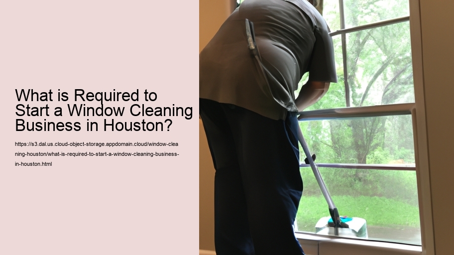 What is Required to Start a Window Cleaning Business in Houston?