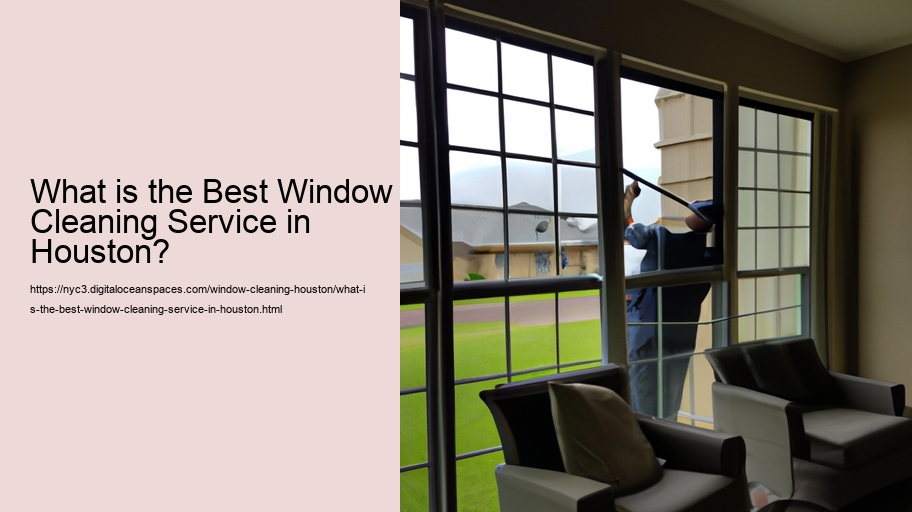 What is the Best Window Cleaning Service in Houston?