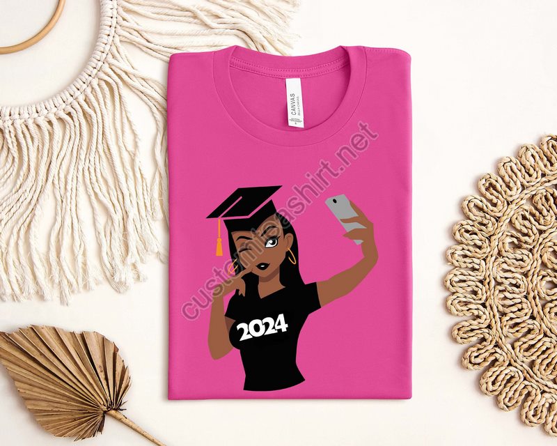 Black Woman Shirtgraduation 2024 Shirtmasters Graduation Shirtclass Of 2024 Shirtgraduation Shirtgraduation Gift Shirt2024 Senior Gift