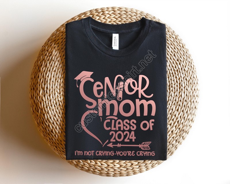 Senior Mom Of A Graduation Shirt Graduation Mom Shirt Class Of 2024 T-shirtgraduation Shirtmom Gift Graduate Graduation Gift