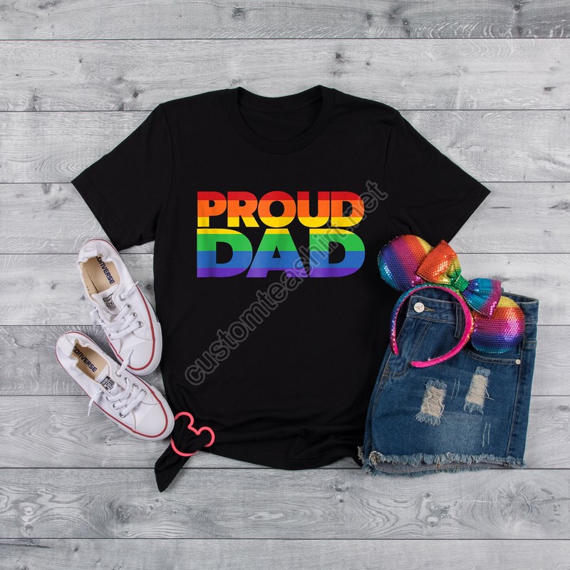 Lgbt Pride Shirtlgbt Shirt Pride Shirt Equality Love Is Love Lgbt Outfit Love Winsrainbow Pride Shirtpride Month Shirt Proud Dad