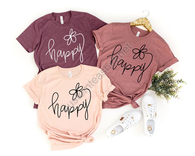 Choose Happy Shirt Happy T-shirt Womens Shirt Happy Shirt Positive Tee Inspirational Shirt Happiness Shirt