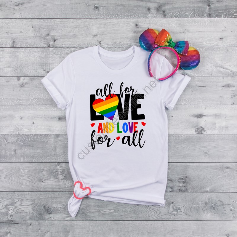 All For Love And Love For All Pride Shirtlgbt Shirt Pride Shirt Equality Love Is Love Lgbt Outfit Love Winsrainbow Pride Shirt