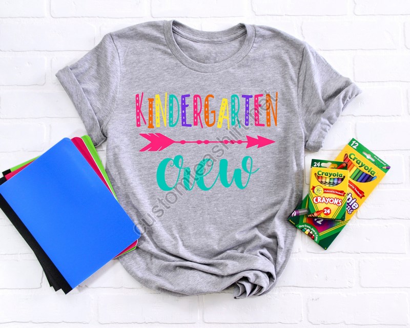 Hello Kindergarten Crew Shirtsteach Love Inspireback To School Shirtfirst Grade Teacher Teeteacher Appreciation Tee1st Day Of School