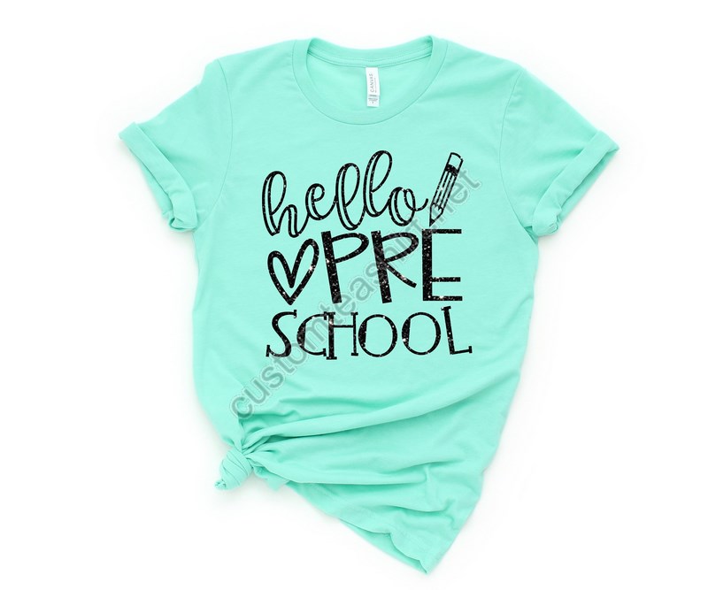 Preschool Teacher Shirt Hello Preschool Shirt Preschool Crew Preschool Squad Cute Preschool Teacher Shirt Preschool Shirt Pre-k Prek