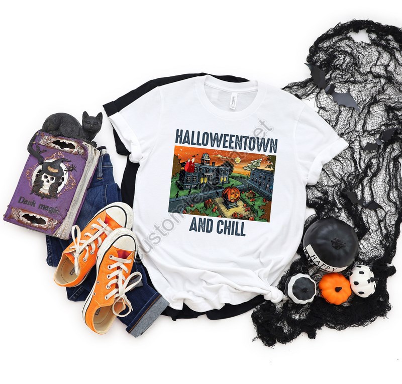 Halloween Town And Chill Shirtspooky Shirthalloween Party Halloween T-shirthocus Pocus Shirthalloween Funny Teehalloween Kids Shirt