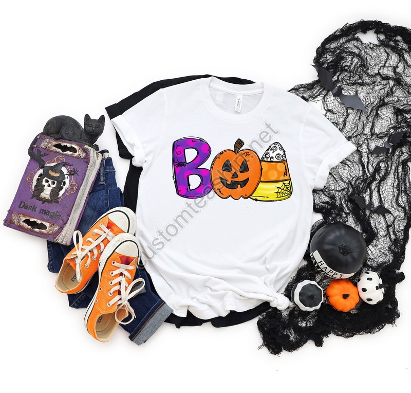 Boo Doodle Letters Shirthalloween Party Halloween T-shirthocus Pocus Shirthalloween Funny Teehalloween Dinosaur Shirthalloween Kids