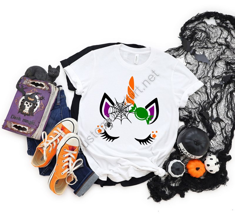 Halloween Unicorn Shirt Halloween Shirthalloween Partyhalloween T-shirthocus Pocus Shirthalloween Funny Teehalloween Spooky Shirt