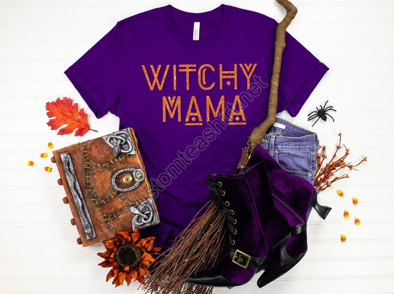 Witchy Mama Shirthalloween Party Shirtshocus Pocus Shirtssanderson Sisters Shirtshalloween Outfits2022 Halloween Funny Shirt